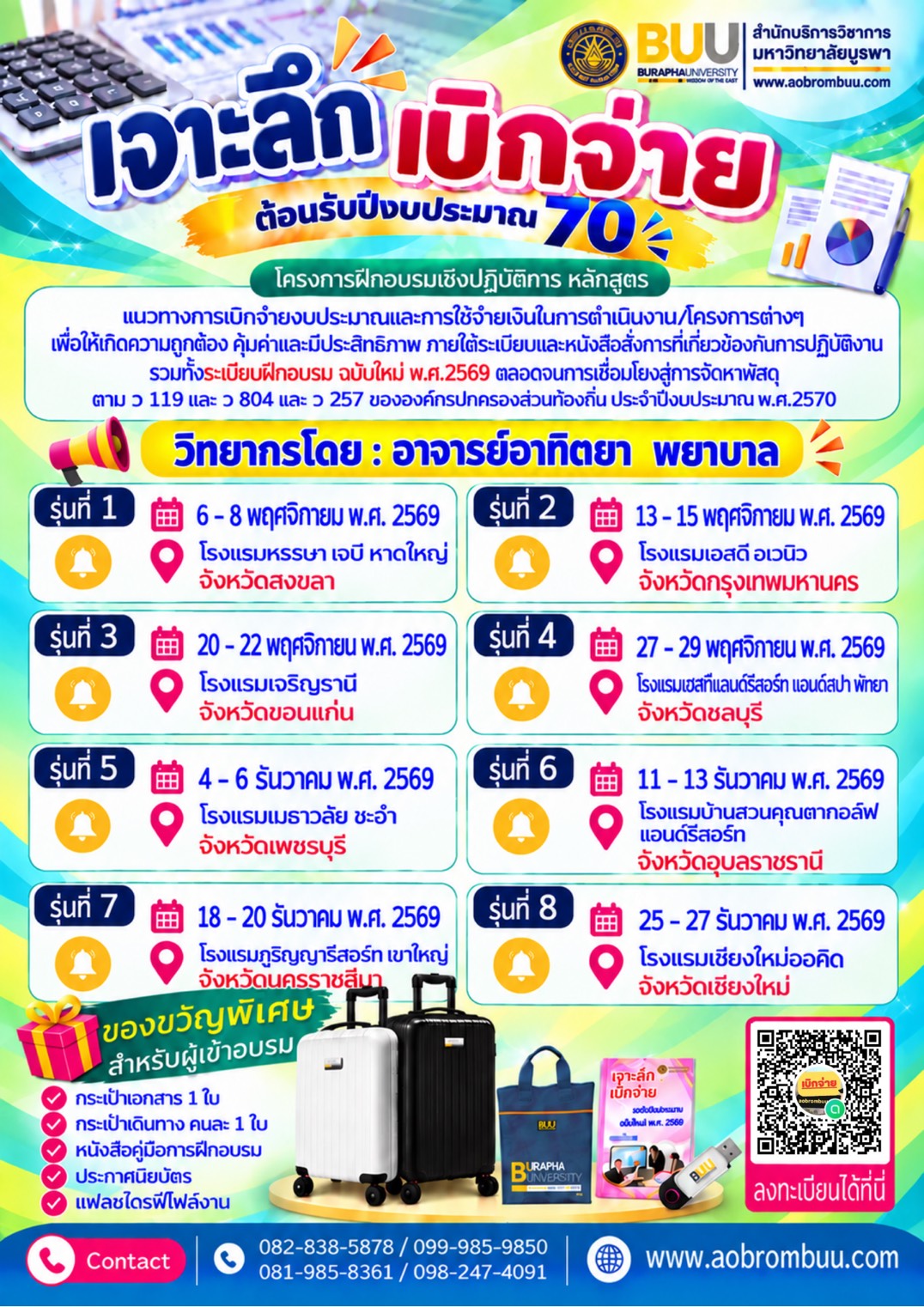 เจาะลึกเบิกจ่ายปีงบ70 (8รุ่น)